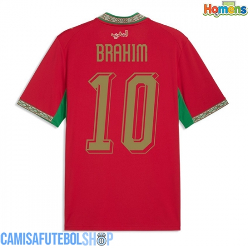 Camisa de time de futebol Marrocos Brahim Diaz #10 Replicas 1º Equipamento Mundo 2026 Manga Curta